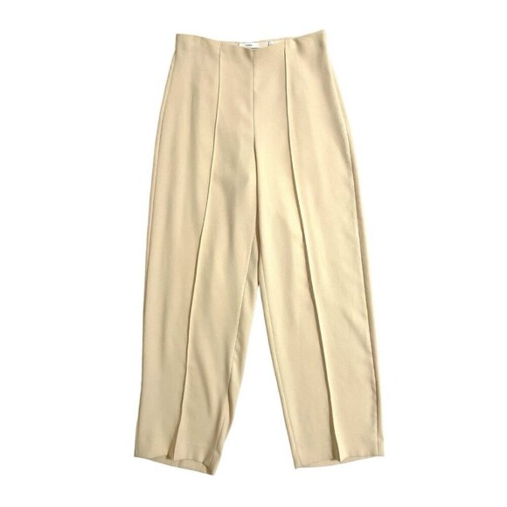 Vince Wide Leg Ivory Pants High Waist tailored Trousers SZ 8 Retail $380